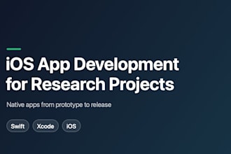 develop ios apps for research projects with swift