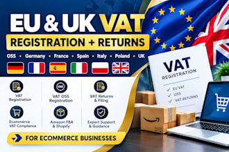 do vat registration, oss and vat returns in germany france UK eu
