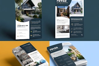 design stunning real estate flyer