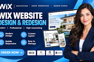 build wix architecture website home renovation studio website design