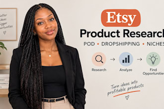 research profitable etsy products for print on demand and dropshipping
