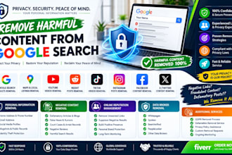 deindex defamatory google results, negative links, news articles and mugshots
