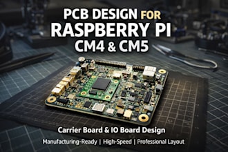 do pcb design for raspberry pi compute module cm4 cm5 carrier board pcb layout