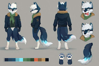 draw a custom fursona, furry art and character sfw or nsfw