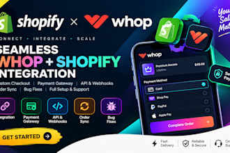 build, fix whop shopify whop checkout whop payment gateway custom shippo shopify