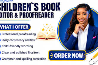 professionally edit, proofread and publish your kids picture books