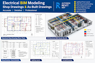 do bim modeling,shop drawings and as built drawings in revit