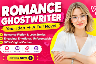 be your romance ghostwriter and write your full novel