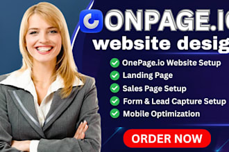 create onepage io website design or redesign onepage io website landing pages