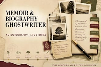 ghostwrite your memoir, biography, autobiography