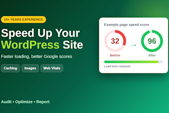 speed up your wordpress website and fix slow loading