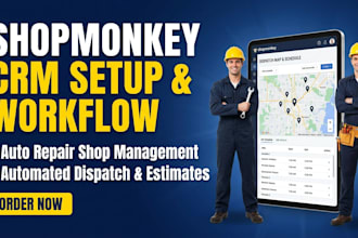 setup shopmonkey crm auto repair shop management software workflow automation