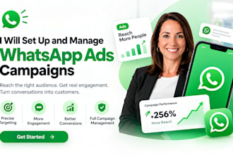 set up and manage whatsapp ads campaigns for your products