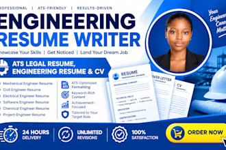 create an ats friendly engineering resume and CV