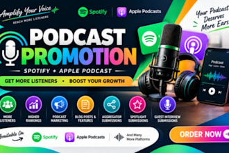 transfrom your podcast promotion for spotify and apple podcasts