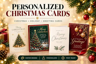 design personalised christmas cards and holiday greeting cards