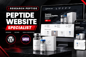 build fda compliant peptide website, peptide marketing, peptide website