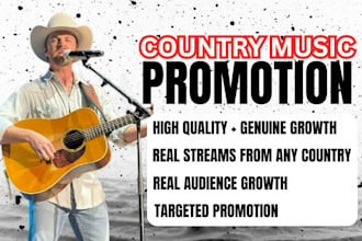 do organic spotify music promo, country music promo