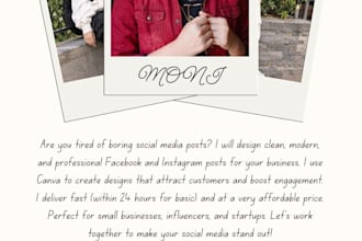 design facebook and instagram posts for your business