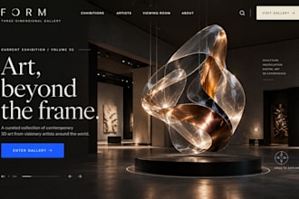 build wix 3d gallery website wix art auction art fair virtual exhibition website
