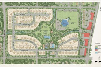 create residential subdivision maps with roads, lot and amenities