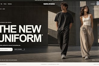 build a modern animated business website