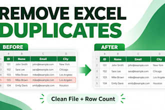 remove duplicates and clean your excel or CSV file