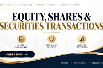 prepare a comprehensive investor share purchase agreement