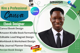 book formatting on canva ebook design, amazon kindle kdp recipes book publishing