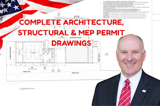 california texas arizona ohio permit ready drawings mep structural plan stamp