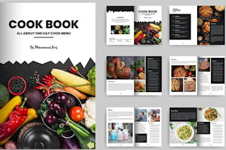 design cookbook, recipe book, cookbook design, layout design, formatting