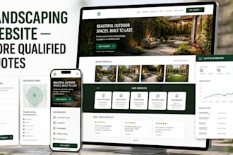 build a landscaping lead generation website with quote automation client intake
