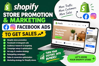 do shopify store promotion shopify store marketing  facebook ads to get sales