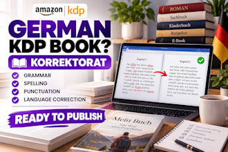 do german korrektorat for your amazon KDP book