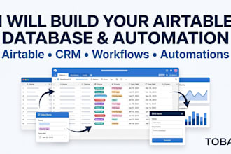 do airtable database, airtable automation, airtable CRM for business automation