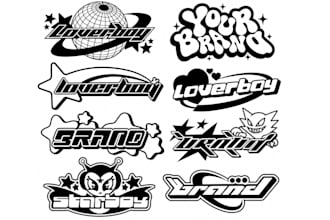 design y2k streetwear logo for clothing or fashion brand