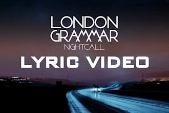 create an audio reactive lyric video and music visualizer