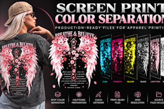 do color separation for screen printing