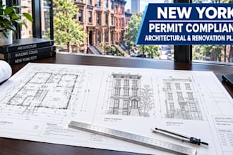 new york architectural construction drawings renovation permit plans floor plans