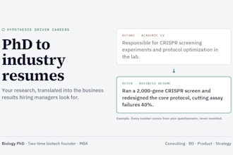 turn your phd academic CV into an industry resume for a career change