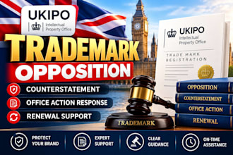 handle ukipo trademark opposition counterstatement office action and renewal