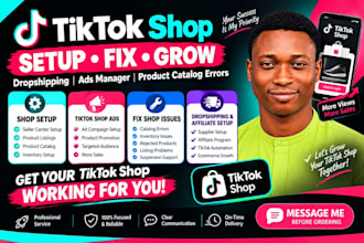 setup tiktok shop dropshipping ads manager fix tiktok shop product catalog error