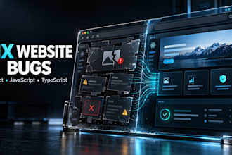 fix website bugs, errors and web app issues