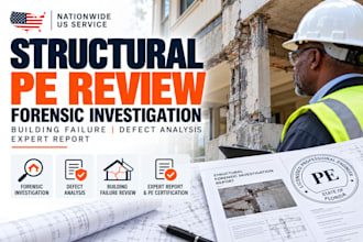 structural pe review forensic investigation building failure defect seal