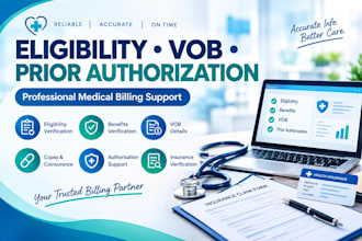 verify patient eligibility, benefits and prior authorization