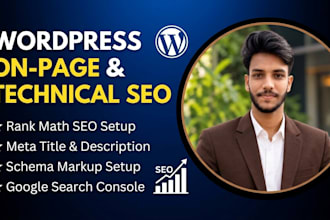 do wordpress on page and technical SEO with rank math