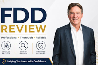 review your US franchise disclosure document fdd as an expert corporate attorney