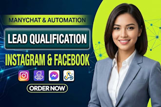 build manychat lead qualification for instagram and facebook