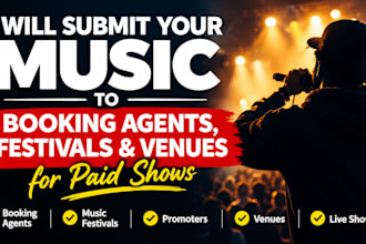 submit your music to music booking agents for paid shows