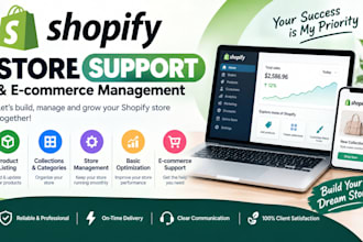 shopify store support and ecommerce management